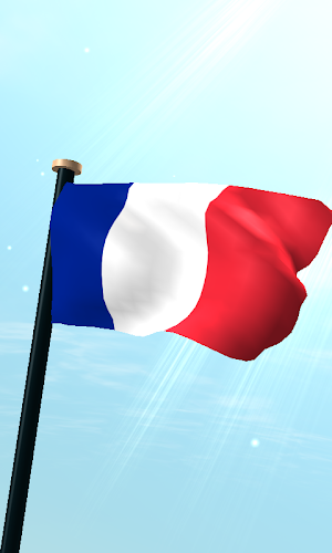Réunion Flag 3D Live Wallpaper Screenshot 0