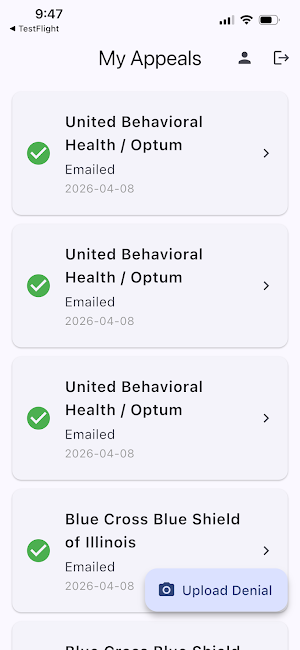 EasyPA Patient Screenshot 1