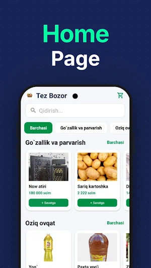 Tez bozor Screenshot 2