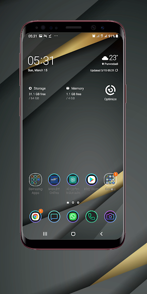 Gold And Black Wallpaper Screenshot 0