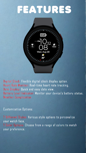 MAHO008 Wear OS Watch Face Screenshot 1