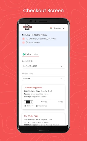 STICKY FINGERS PIZZA Screenshot 2