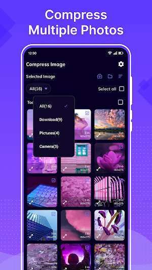 Photo Compressor - Downsize Screenshot 1