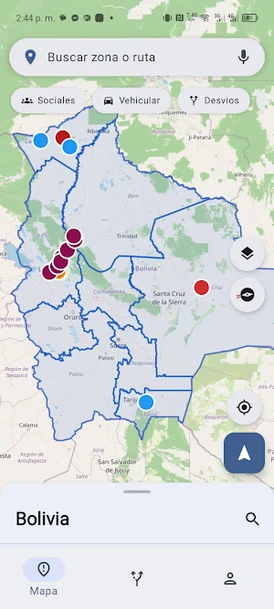 Vias Bolivia Screenshot 2