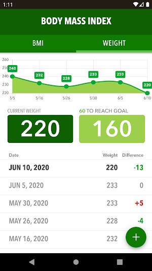 BMI & Weight Tracker Screenshot 1