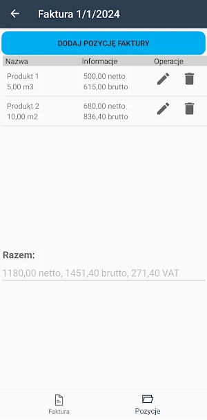 Ando Faktura Screenshot 2