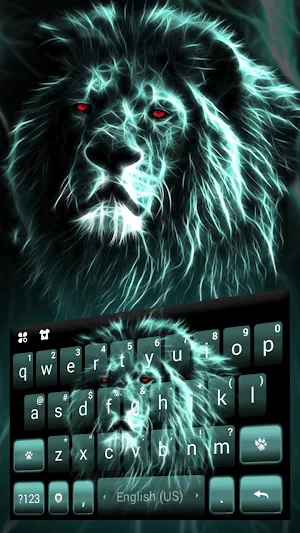 Luminous Lion Keyboard Theme Screenshot 1