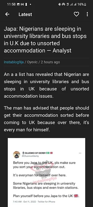 Instablog 9ja App Screenshot 1