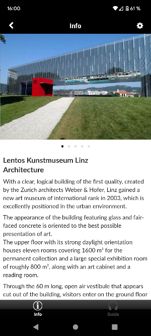 The Lentos Kunstmuseum Linz Screenshot 1