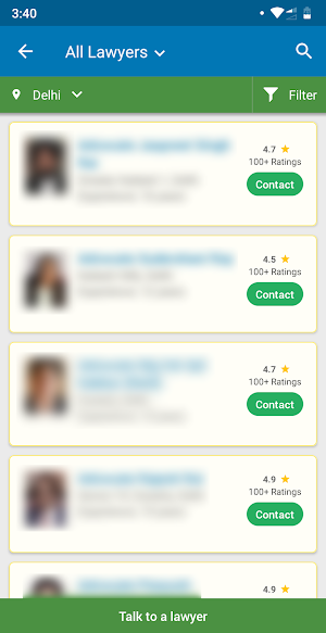 LawRato - Find Your Lawyer Screenshot 2