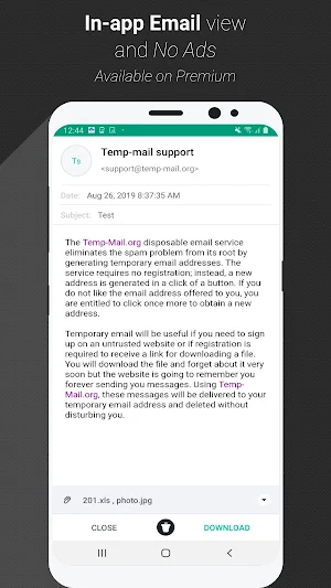 Temp Mail - Free Instant Temporary Email Address Screenshot 3