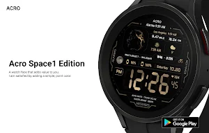 Acro Space1 edtion Watchface Screenshot 2