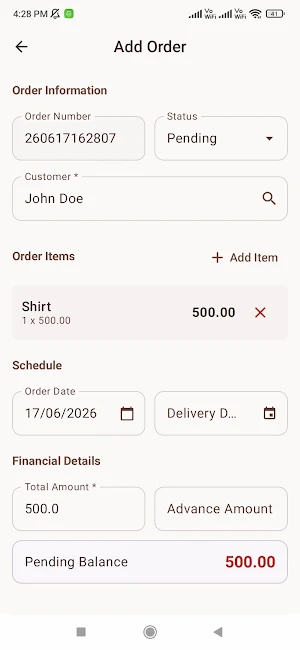 TailorNote: Tailor Book & CRM Screenshot 3