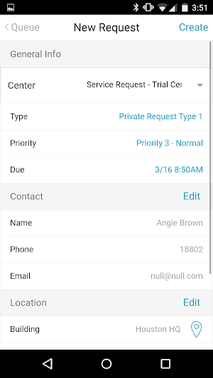 iOffice Service Request Screenshot 2
