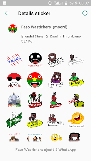 Faso Wastickers Screenshot 2