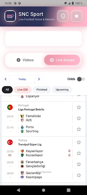 SNC Sport Screenshot 2