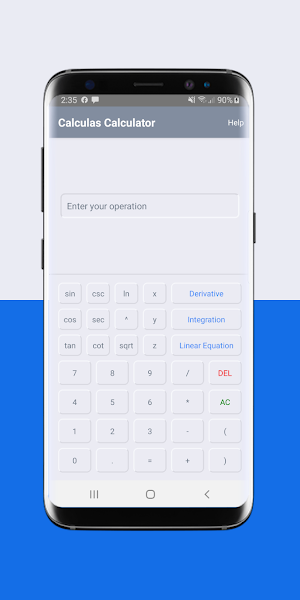 Scientific Calculus Calculator Screenshot 0