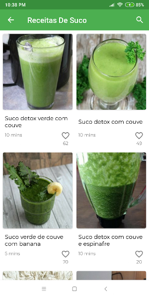 All recipes in Português - Free Screenshot 3