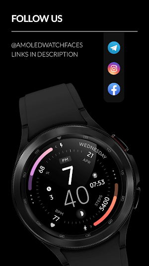 Awf Polar - watch face Screenshot 2