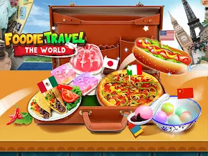 Crazy Foods Cooking: World Travel ❤Make Food Games Screenshot 0