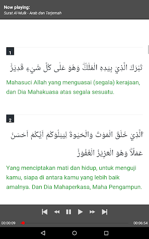 Surat Al-Mulk MP3 Offline + Terjemah Screenshot 3