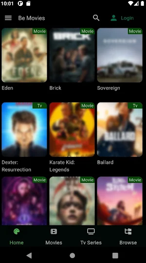 Be Movies Screenshot 0
