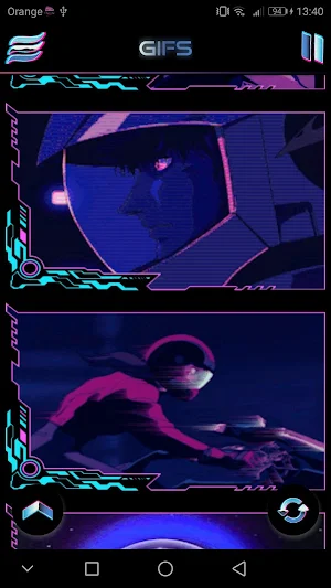 Retrowave Wallpapers - Live Wallpapers,GIF & Radio Screenshot 2