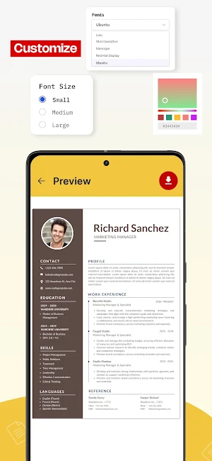 Resume Expert: CV Maker PDF Screenshot 2