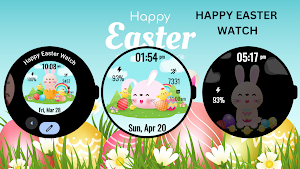 Happy Easter Watch Face 2 Screenshot 2