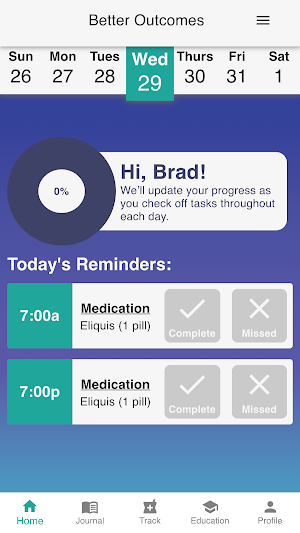 Antidepressant Adherence Screenshot 1