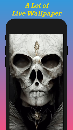 Skull Wallpaper Live 3D Screenshot 0