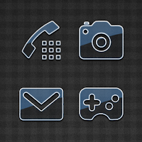 Glasstique Blue Icons