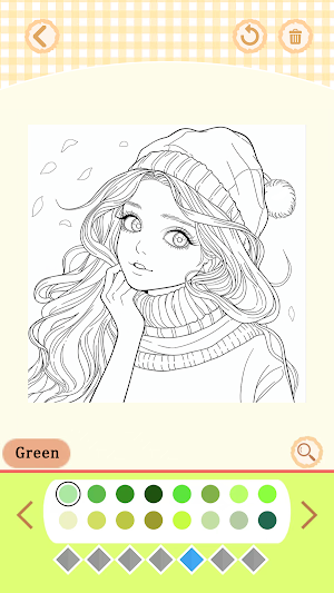 Girls Coloring Book:Color Game Screenshot 1