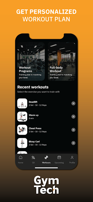 GymTech Screenshot 2