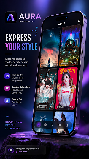 Aura Wallpapers – HD & 4K Screenshot 1