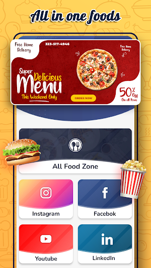 All In One Food Ordering App Screenshot 1