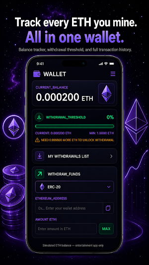 ETH Miner : ETH Cloud Mining Screenshot 3