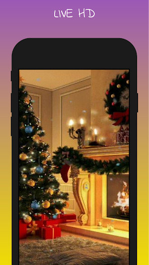 Christmas Fireplace Live Wall Screenshot 1