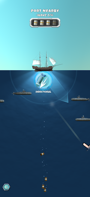 Submarine War - 3D Battlefield Screenshot 3