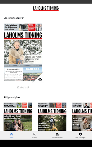 Laholms Tidning Screenshot 2