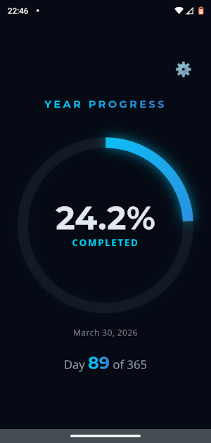 Year Progress Tracker Screenshot 0