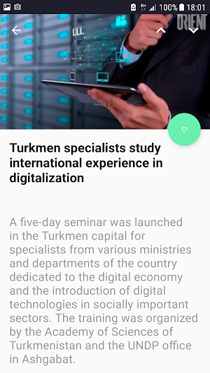 Orient News: Local Turkmen & Regional News free Screenshot 3