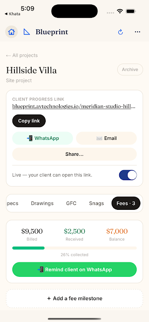 Blueprint: Site Diary Screenshot 0