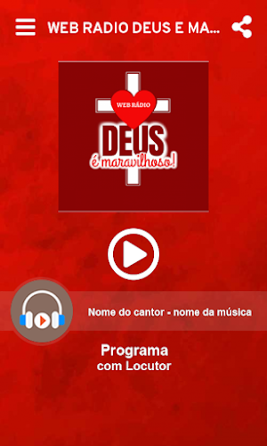 Web Radio Deus é Maravilhoso Screenshot 1