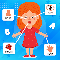 Kids games: Full body parts
