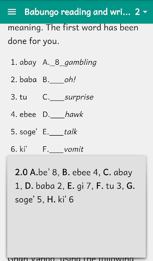 Babungo Transition Primer Screenshot 2