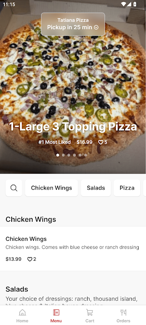 Tatiana Pizza Screenshot 1