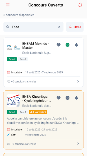 Concours+ Screenshot 1