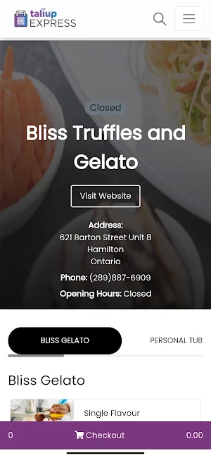 Bliss Truffles and Gelato Screenshot 1