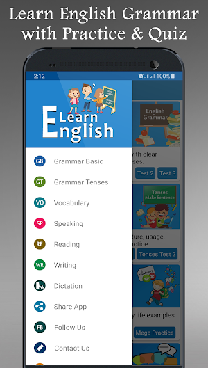 Learn English with Quiz Offline Screenshot 1